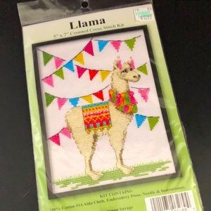 BNIP llama cross stitch kit
